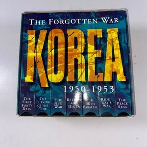 The Forgotten War Korea 1950-1953 7 VHS Video‎ Box Set Documentary History